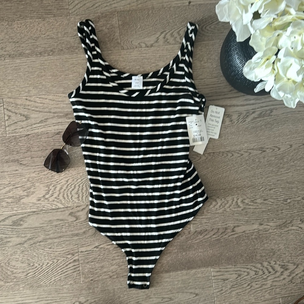 Striped Be You Bodysuit